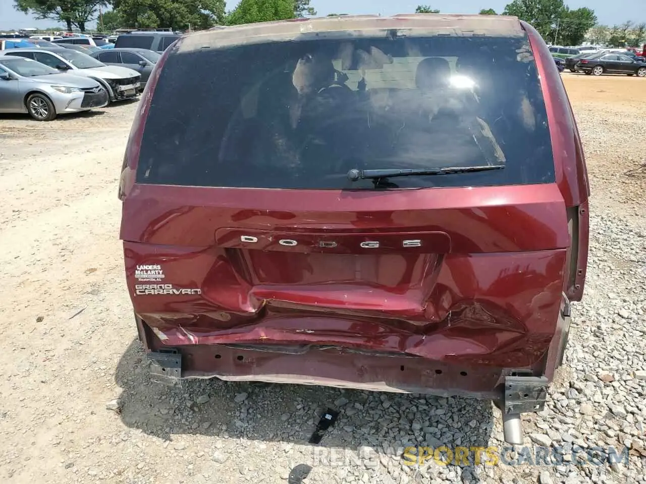 6 fotografías del automóvil dañado 2C4RDGCG1KR617414 DODGE CARAVAN 2019