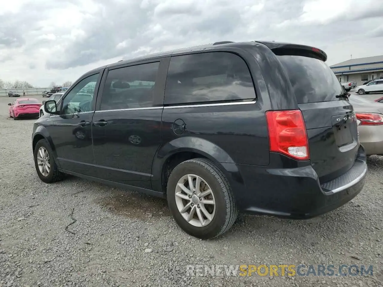 2 fotografías del automóvil dañado 2C4RDGCG1KR622029 DODGE CARAVAN 2019