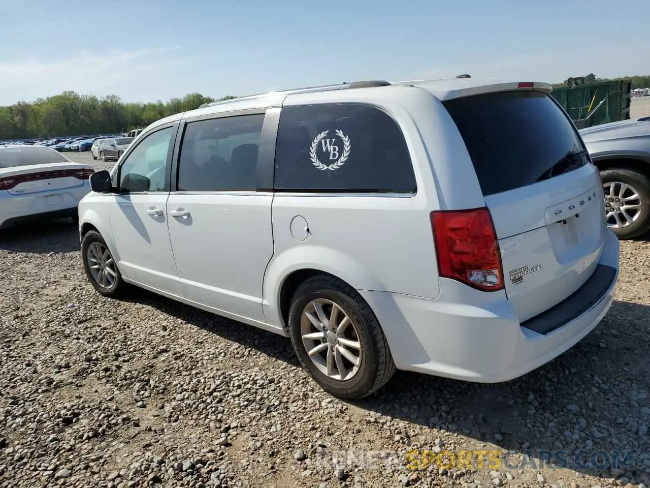 2 fotografías del automóvil dañado 2C4RDGCG1KR752652 DODGE CARAVAN 2019