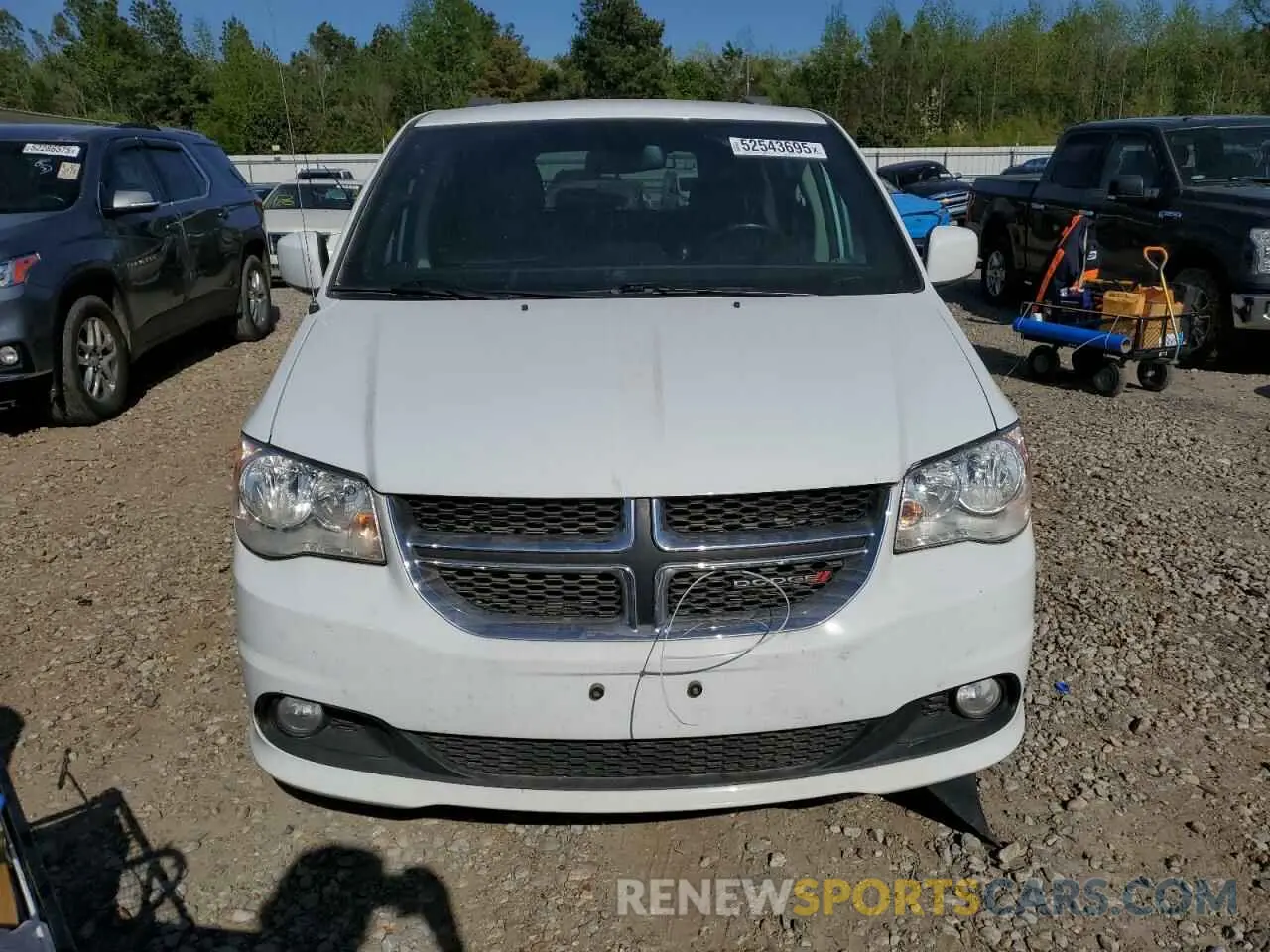 5 fotografías del automóvil dañado 2C4RDGCG1KR752652 DODGE CARAVAN 2019
