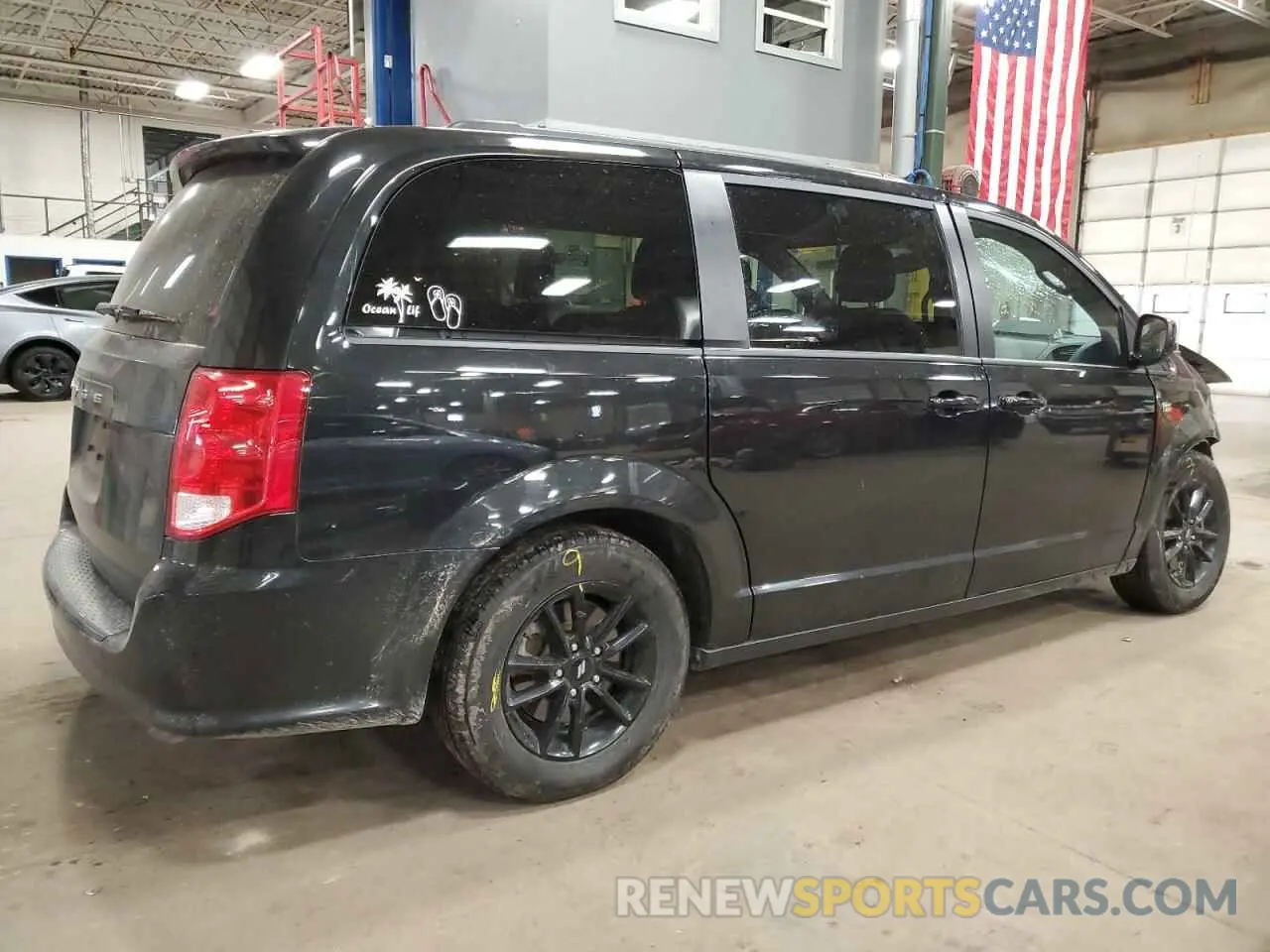 3 fotografías del automóvil dañado 2C4RDGCG1KR799213 DODGE CARAVAN 2019