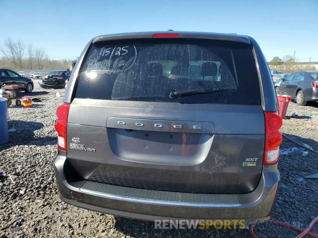 6 fotografías del automóvil dañado 2C4RDGCG1KR800313 DODGE CARAVAN 2019