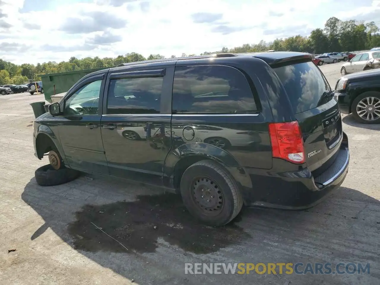 2 fotografías del automóvil dañado 2C4RDGCG2KR802300 DODGE CARAVAN 2019