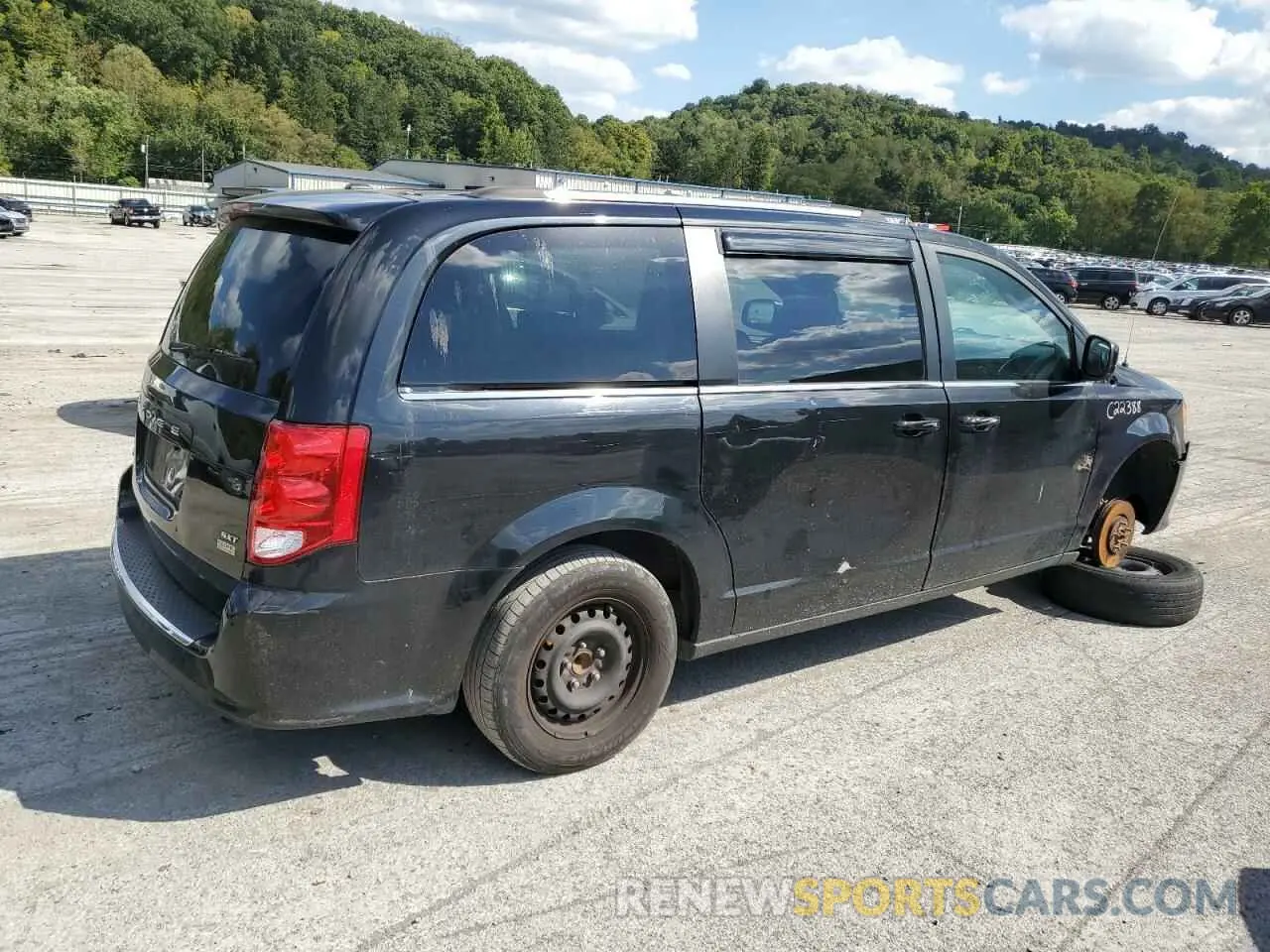 3 fotografías del automóvil dañado 2C4RDGCG2KR802300 DODGE CARAVAN 2019