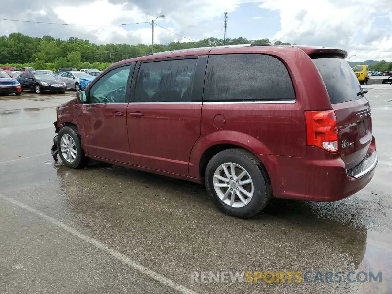 2 fotografías del automóvil dañado 2C4RDGCG3KR770702 DODGE CARAVAN 2019