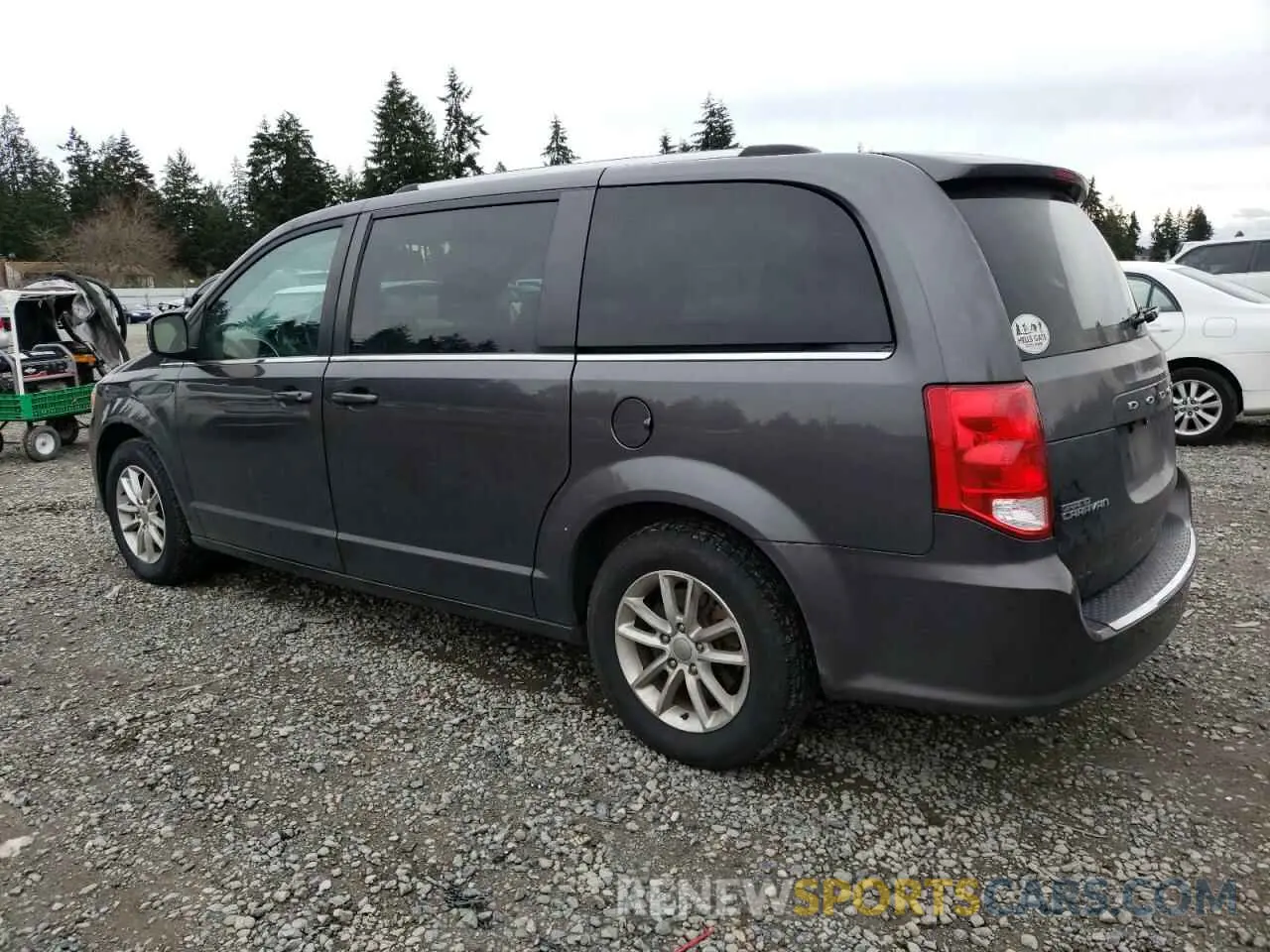 2 fotografías del automóvil dañado 2C4RDGCG3KR788598 DODGE CARAVAN 2019