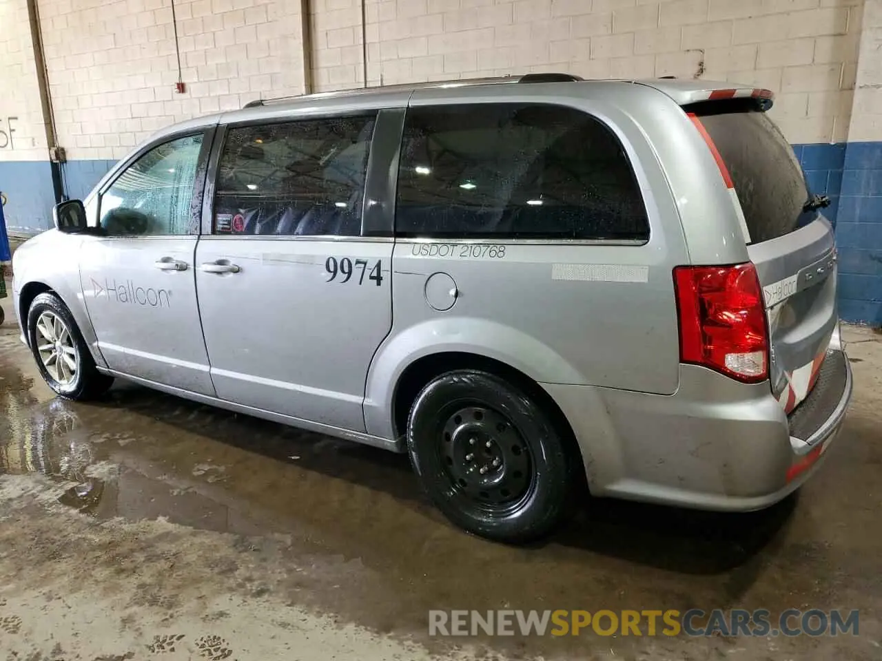2 fotografías del automóvil dañado 2C4RDGCG3KR804654 DODGE CARAVAN 2019