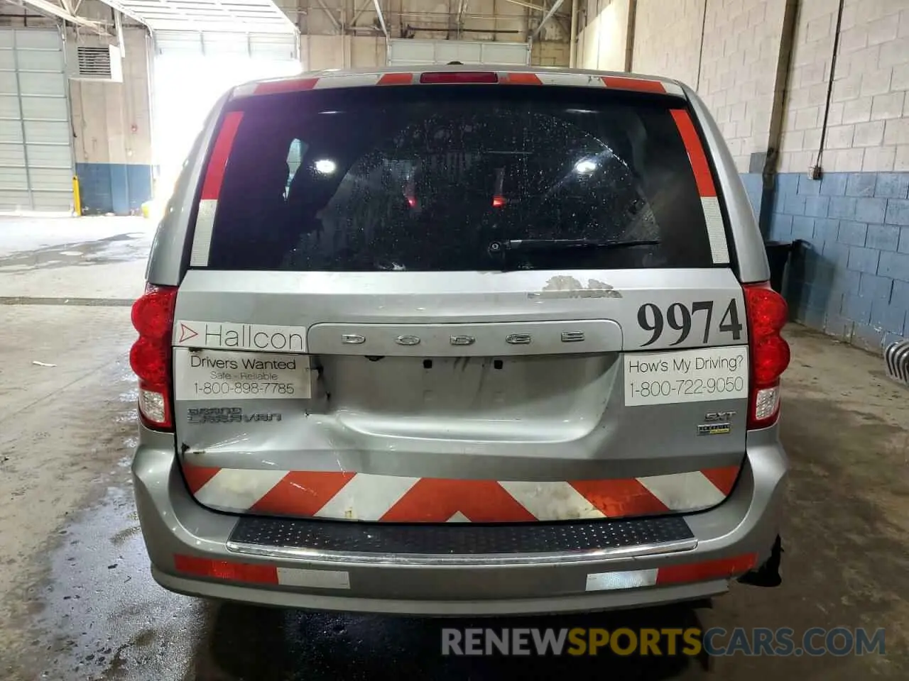 6 fotografías del automóvil dañado 2C4RDGCG3KR804654 DODGE CARAVAN 2019