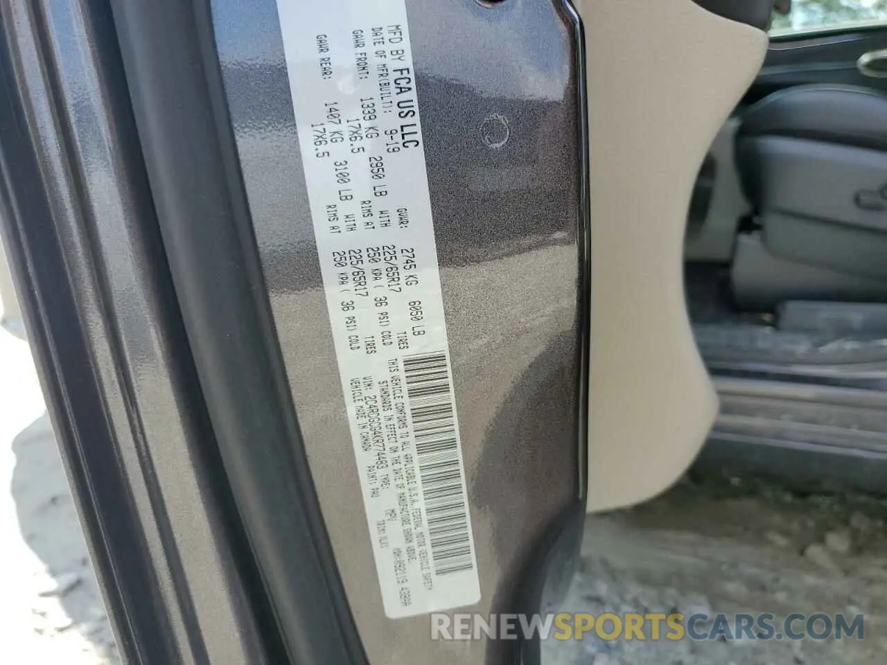 13 fotografías del automóvil dañado 2C4RDGCG4KR774483 DODGE CARAVAN 2019