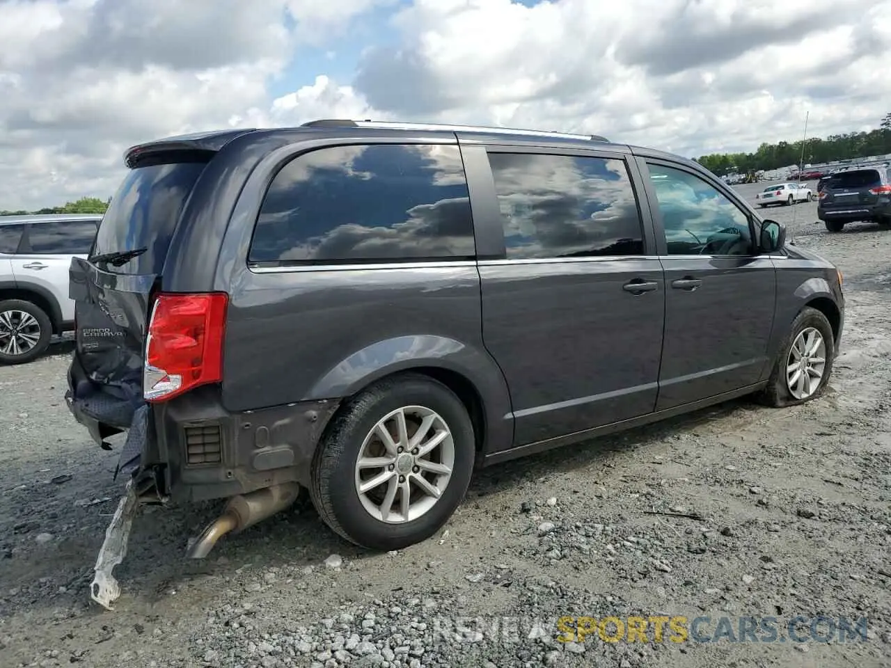 3 fotografías del automóvil dañado 2C4RDGCG4KR774483 DODGE CARAVAN 2019