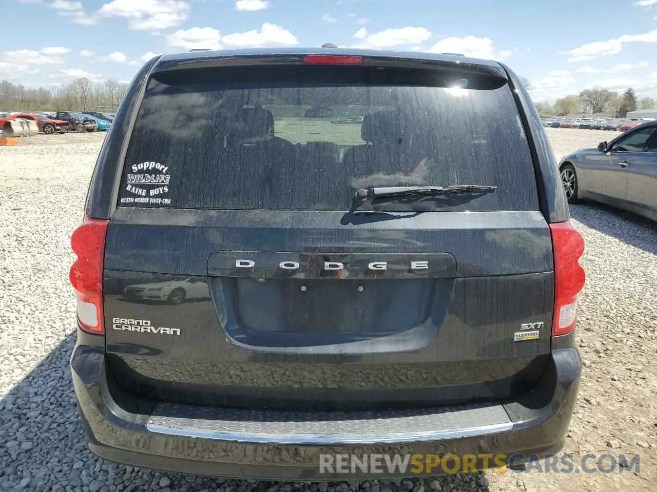 6 fotografías del automóvil dañado 2C4RDGCG5KR562319 DODGE CARAVAN 2019