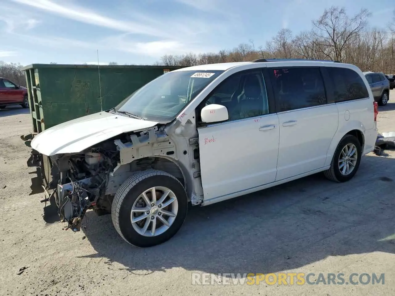 1 fotografías del automóvil dañado 2C4RDGCG6KR632328 DODGE CARAVAN 2019