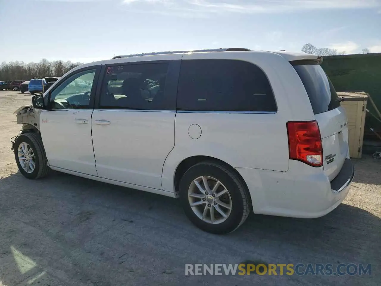 2 fotografías del automóvil dañado 2C4RDGCG6KR632328 DODGE CARAVAN 2019