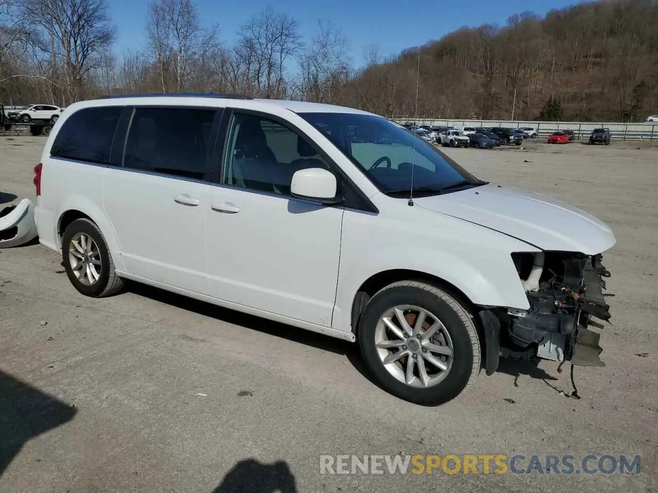 4 fotografías del automóvil dañado 2C4RDGCG6KR632328 DODGE CARAVAN 2019