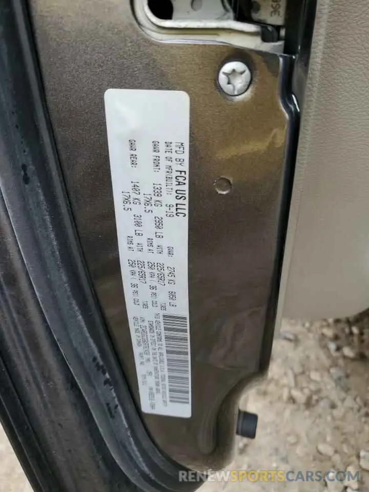 14 fotografías del automóvil dañado 2C4RDGCG6KR761430 DODGE CARAVAN 2019