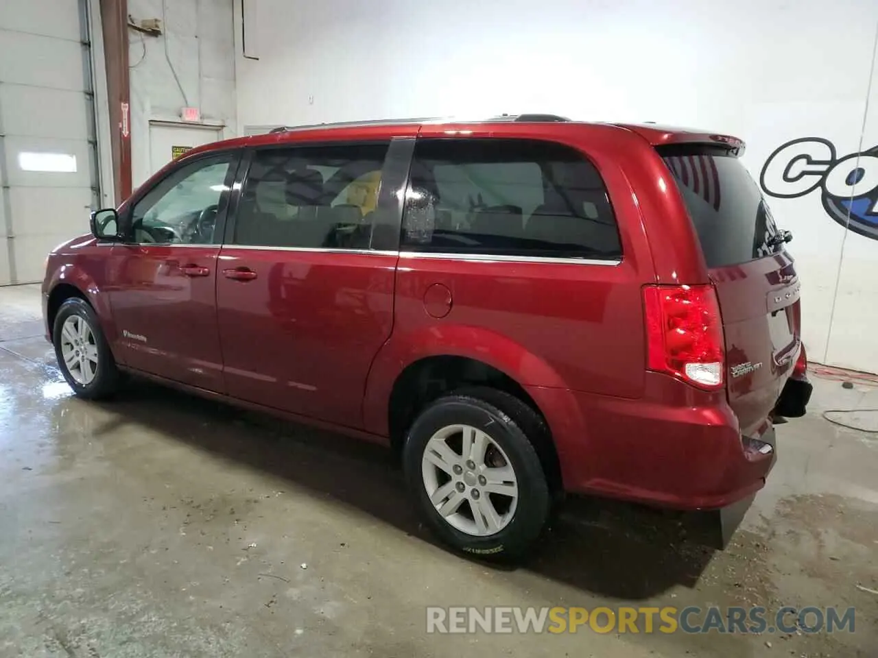 2 fotografías del automóvil dañado 2C4RDGCG6KR774856 DODGE CARAVAN 2019