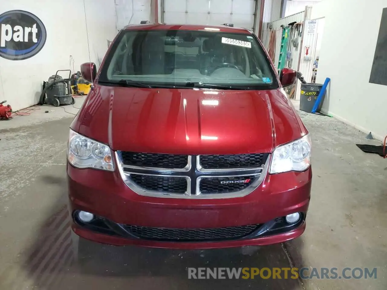 5 fotografías del automóvil dañado 2C4RDGCG6KR774856 DODGE CARAVAN 2019