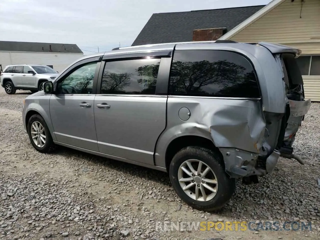 2 fotografías del automóvil dañado 2C4RDGCG6KR800596 DODGE CARAVAN 2019