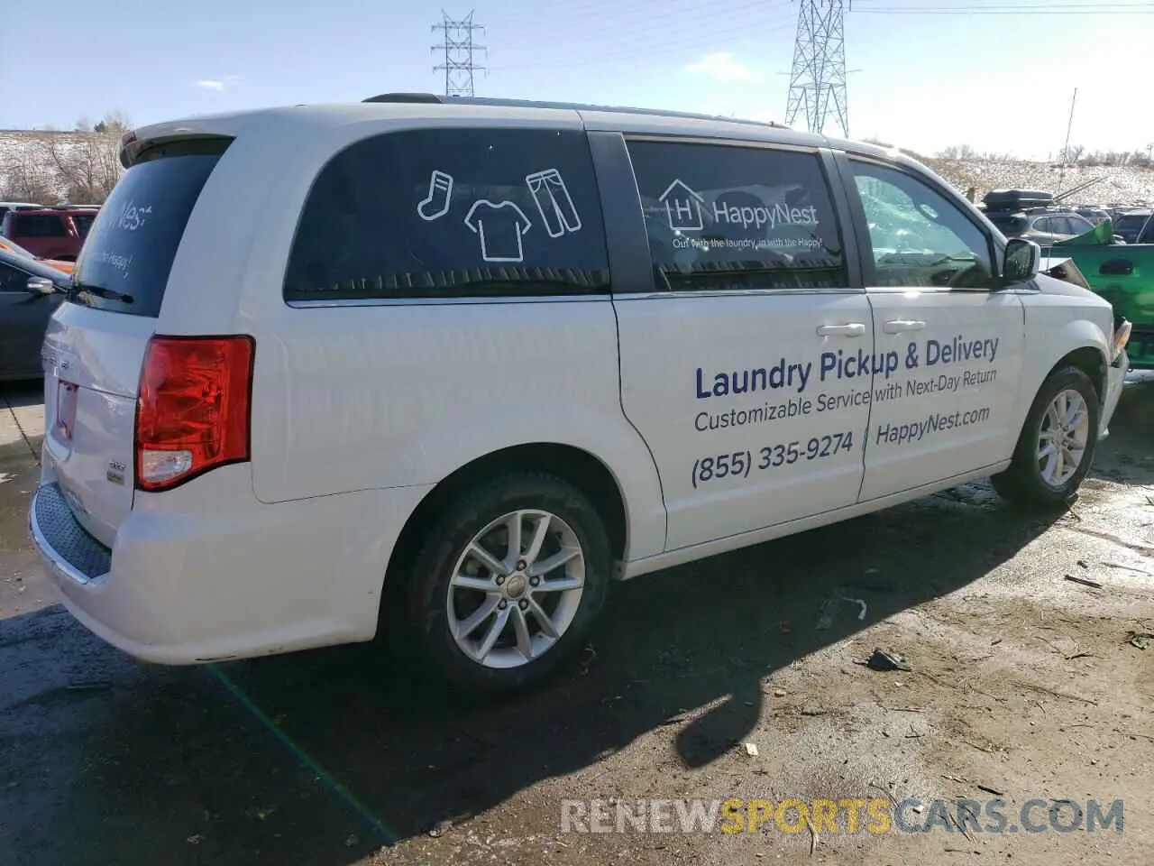 3 fotografías del automóvil dañado 2C4RDGCG7KR611181 DODGE CARAVAN 2019