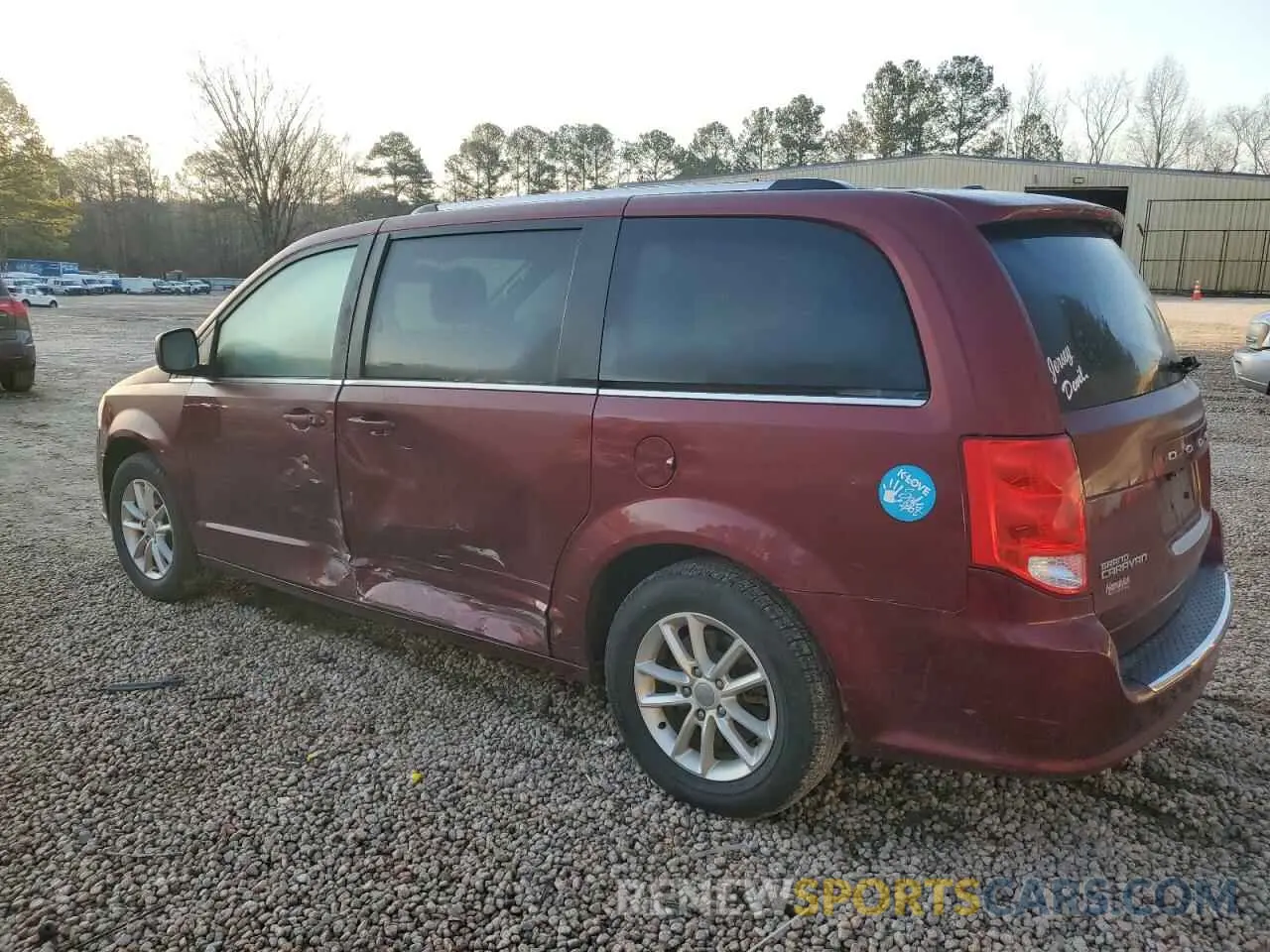 2 fotografías del automóvil dañado 2C4RDGCG7KR656587 DODGE CARAVAN 2019