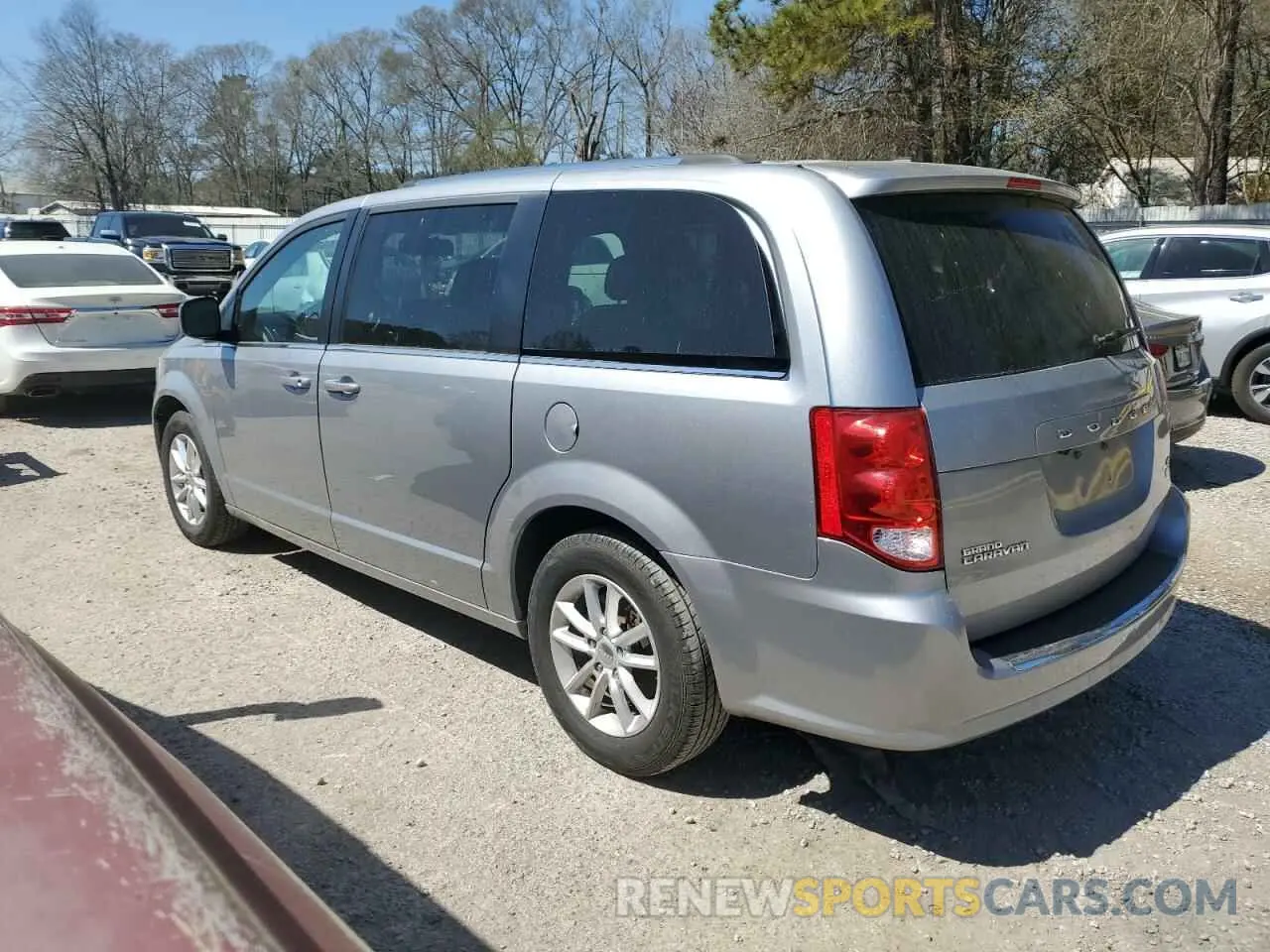 2 fotografías del automóvil dañado 2C4RDGCG7KR701351 DODGE CARAVAN 2019