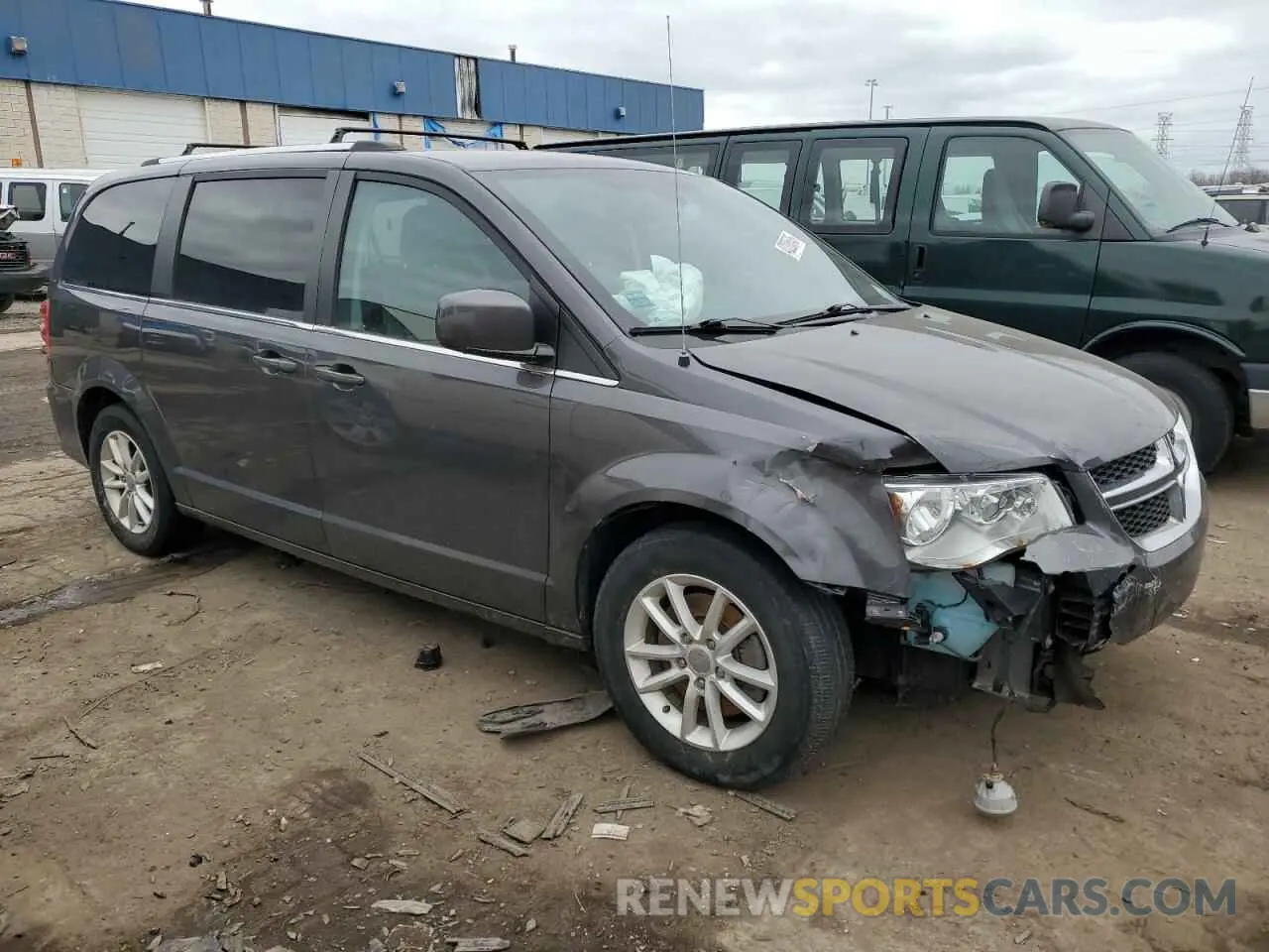 4 fotografías del automóvil dañado 2C4RDGCG7KR707537 DODGE CARAVAN 2019