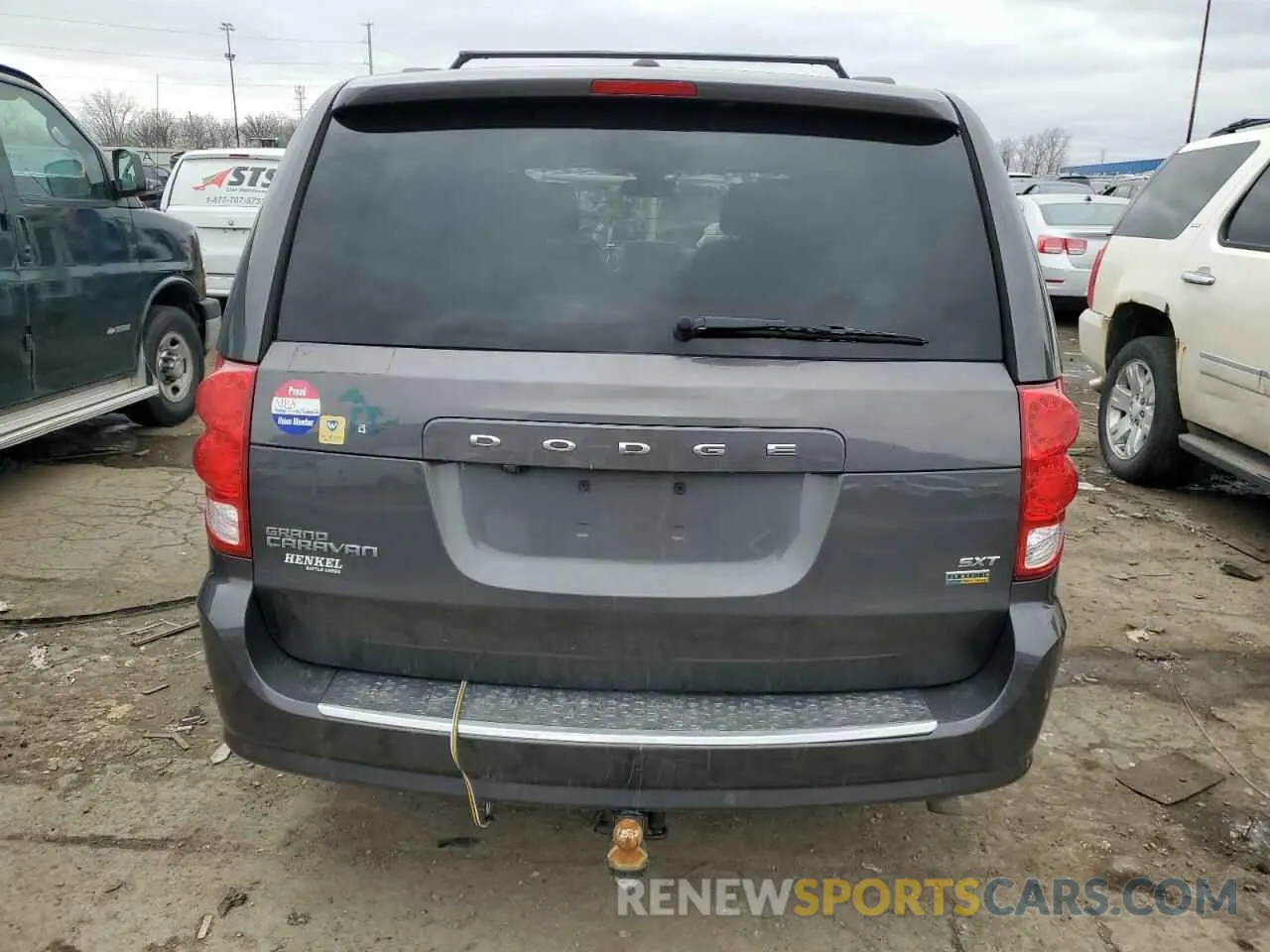 6 fotografías del automóvil dañado 2C4RDGCG7KR707537 DODGE CARAVAN 2019
