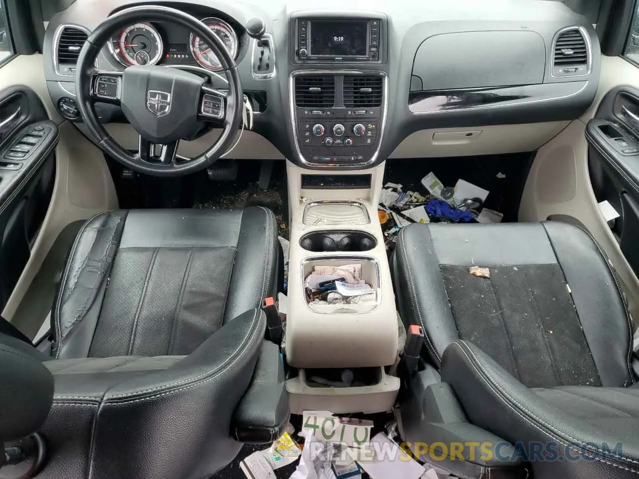 8 fotografías del automóvil dañado 2C4RDGCG7KR755118 DODGE CARAVAN 2019