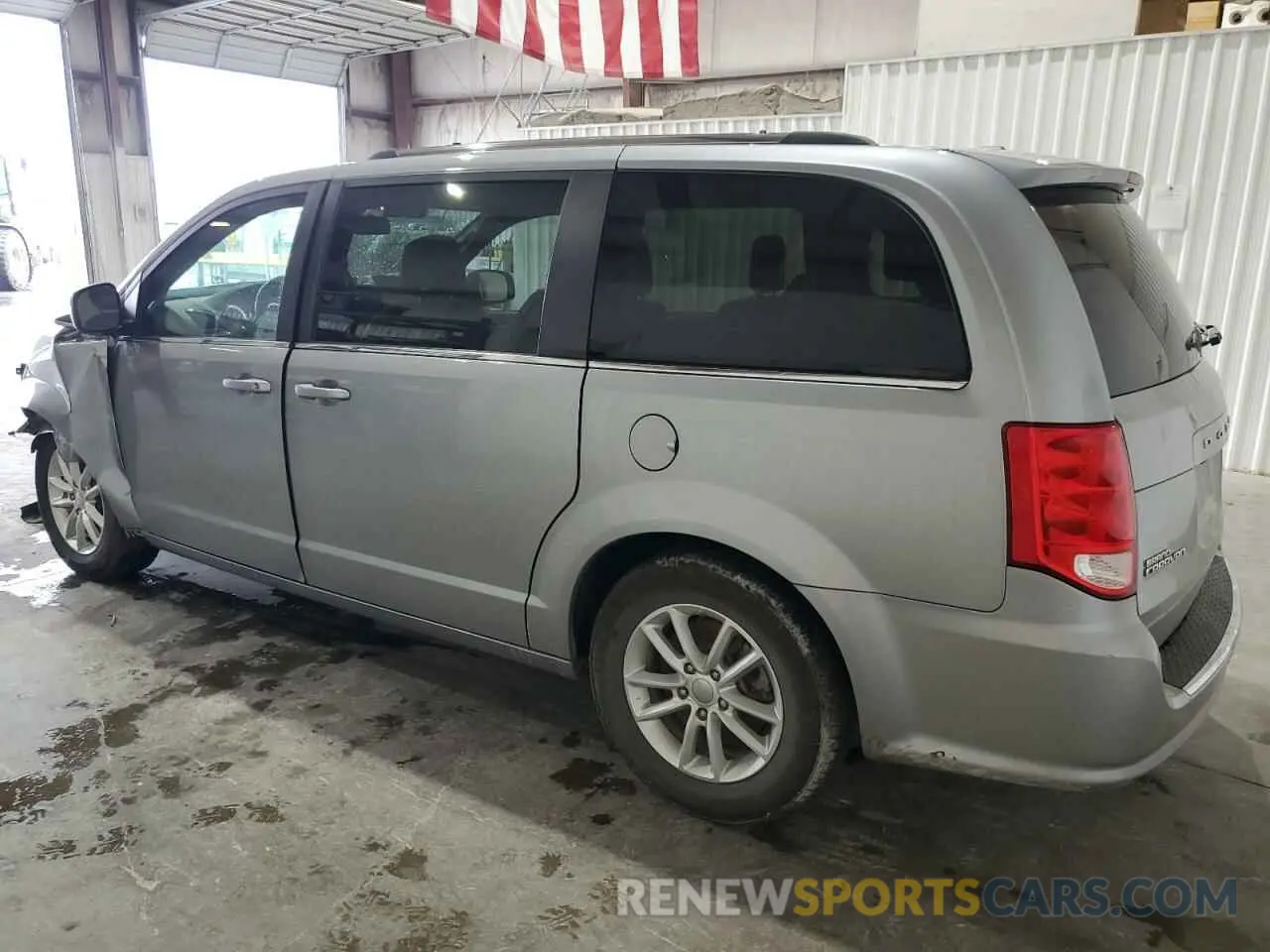 2 fotografías del automóvil dañado 2C4RDGCG8KR755063 DODGE CARAVAN 2019