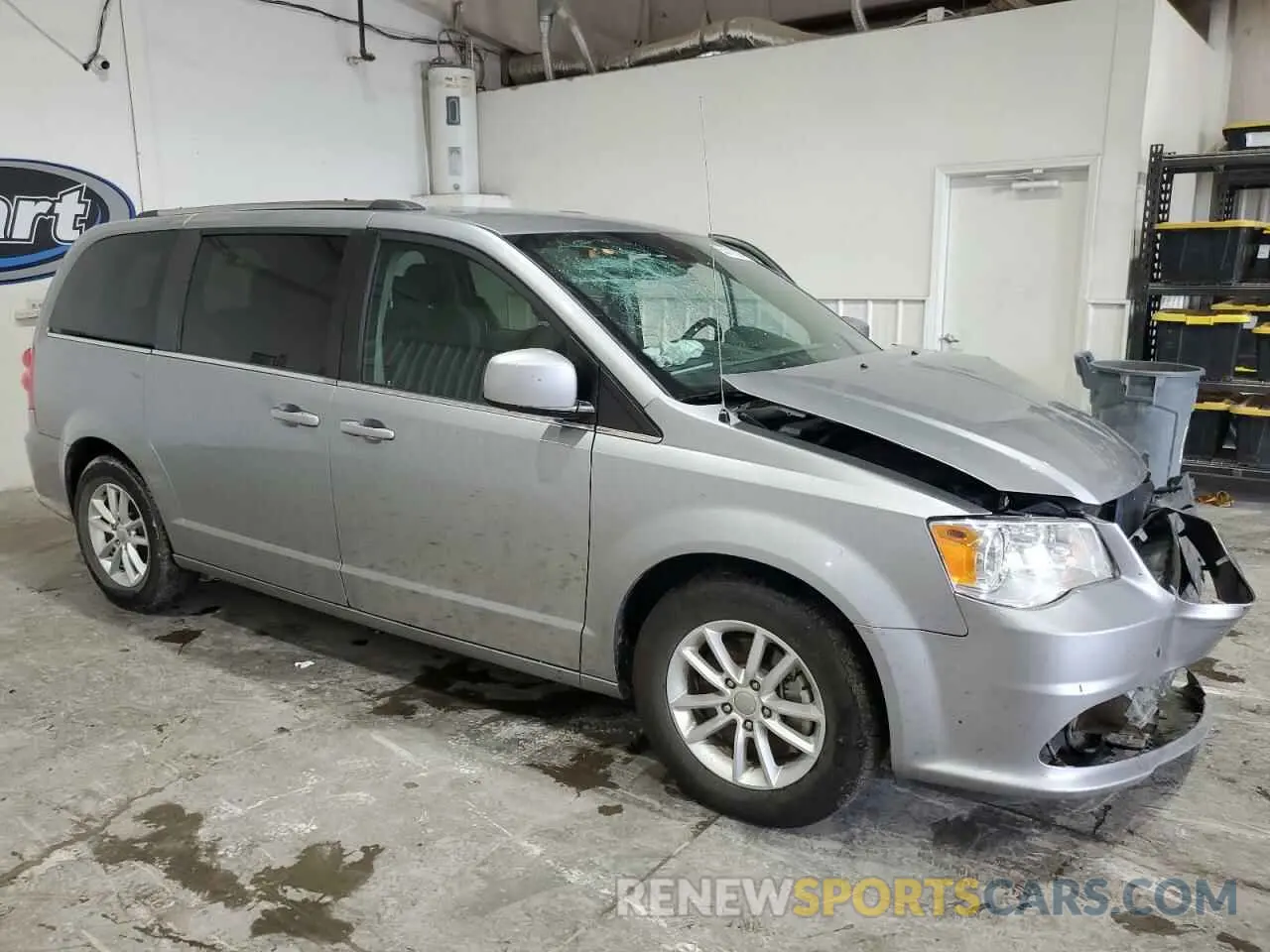 4 fotografías del automóvil dañado 2C4RDGCG8KR755063 DODGE CARAVAN 2019