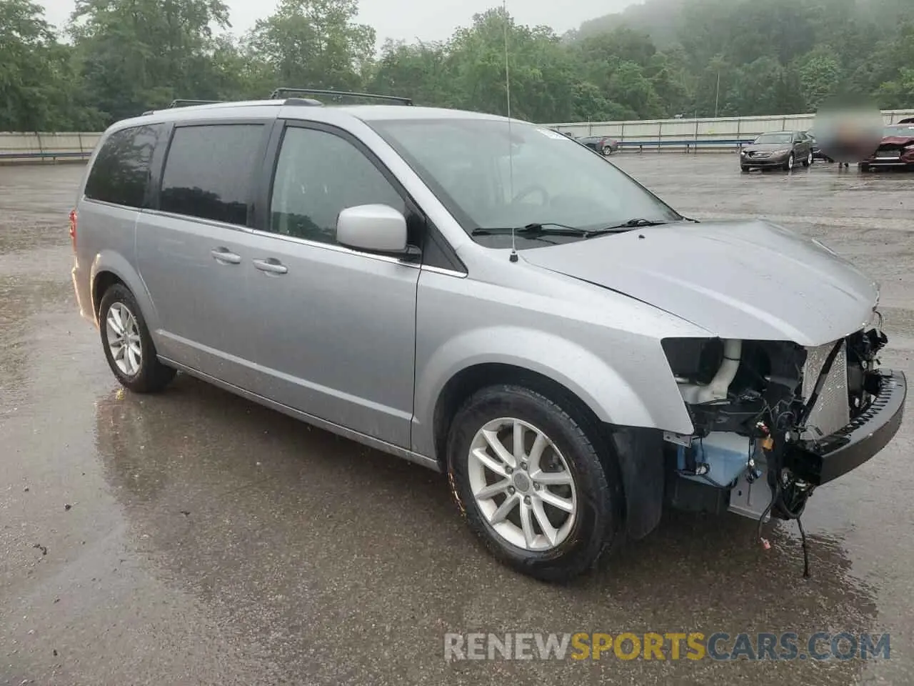 4 fotografías del automóvil dañado 2C4RDGCG8KR755600 DODGE CARAVAN 2019