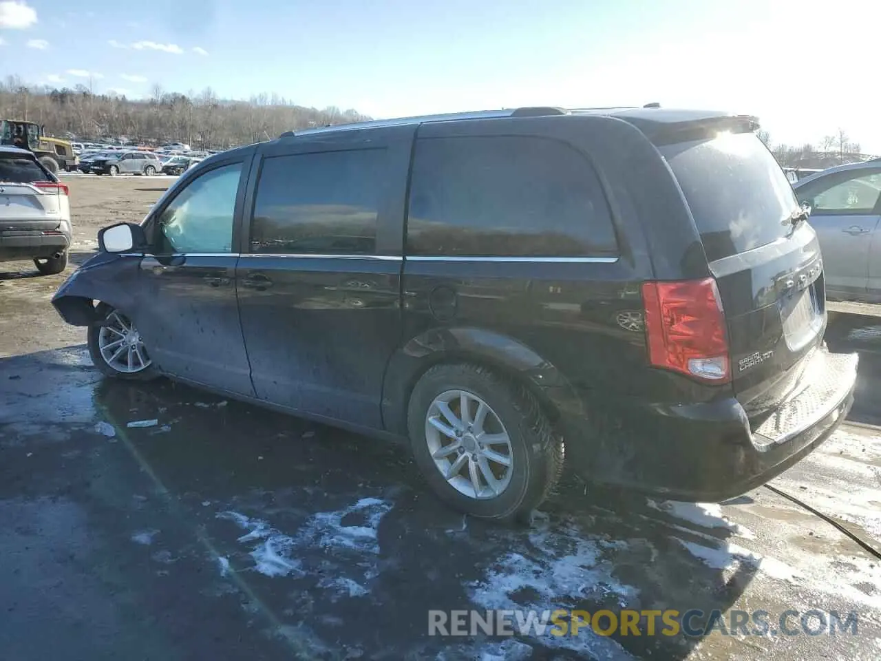 2 fotografías del automóvil dañado 2C4RDGCG9KR563974 DODGE CARAVAN 2019