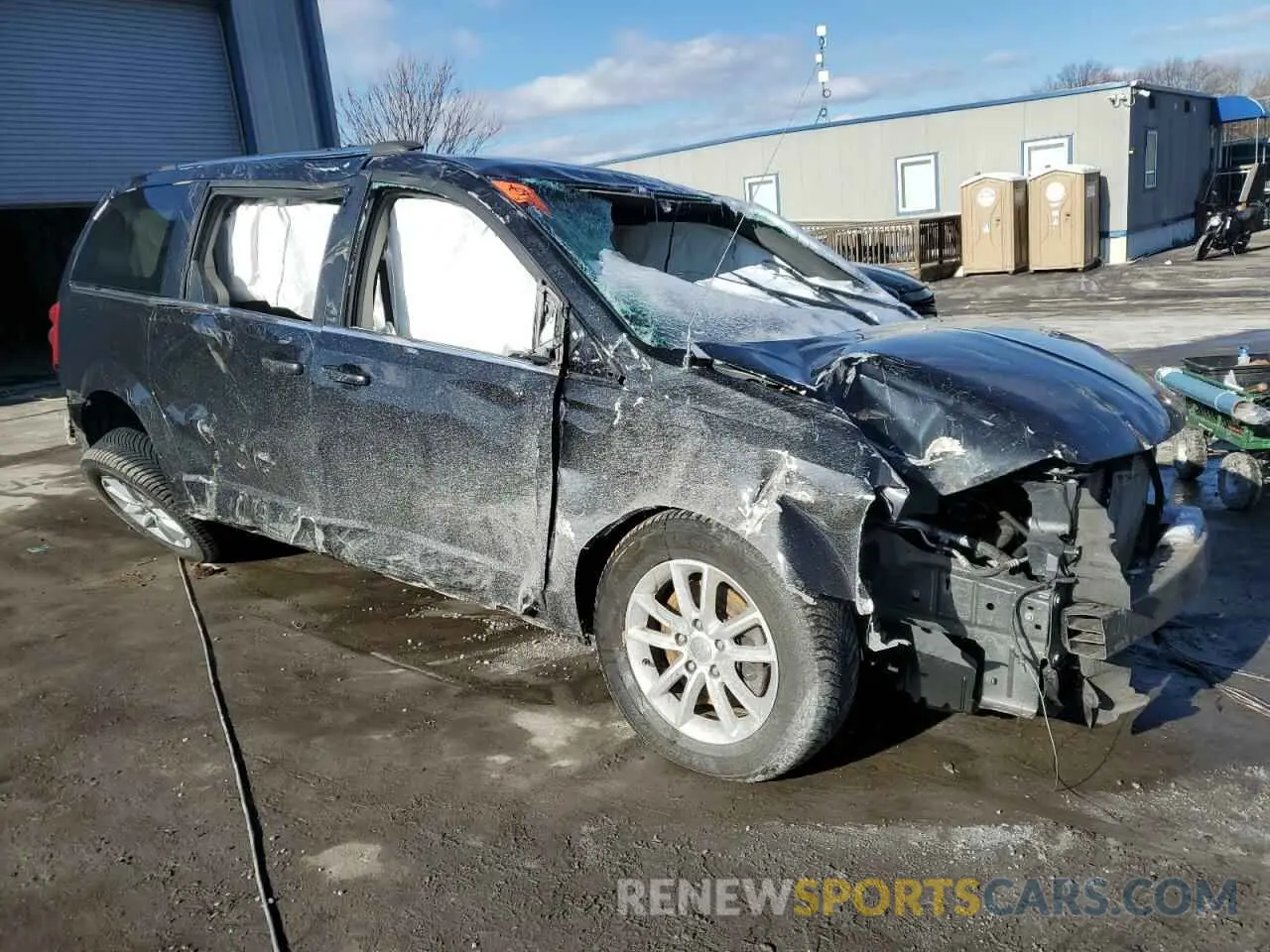 4 fotografías del automóvil dañado 2C4RDGCG9KR563974 DODGE CARAVAN 2019