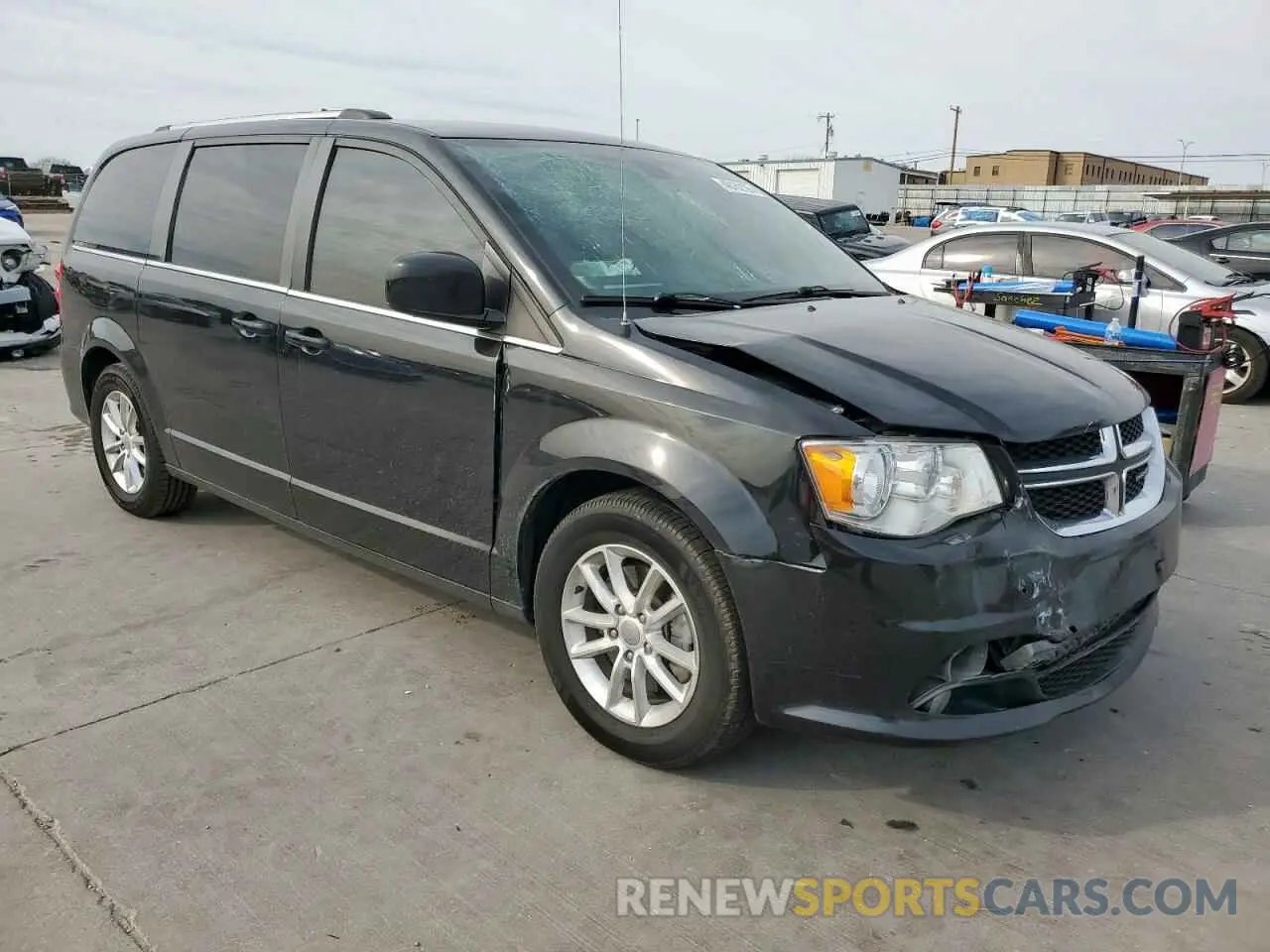 4 fotografías del automóvil dañado 2C4RDGCG9KR662312 DODGE CARAVAN 2019