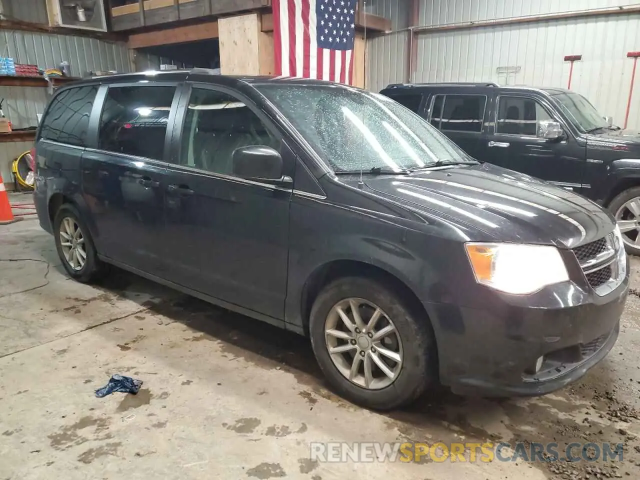 4 fotografías del automóvil dañado 2C4RDGCG9KR712187 DODGE CARAVAN 2019