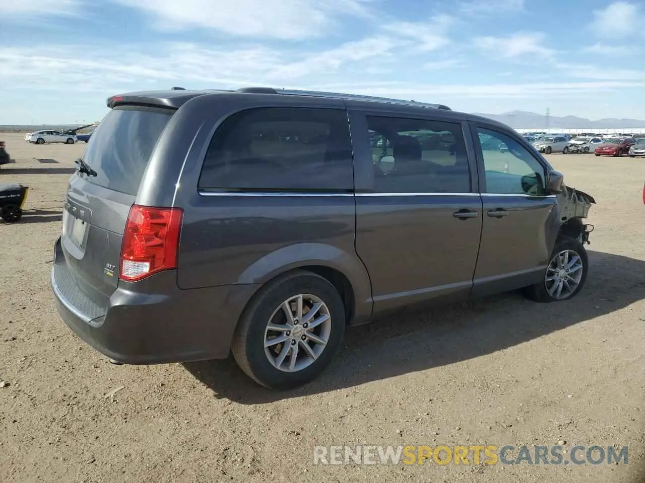 3 fotografías del automóvil dañado 2C4RDGCG9KR753306 DODGE CARAVAN 2019