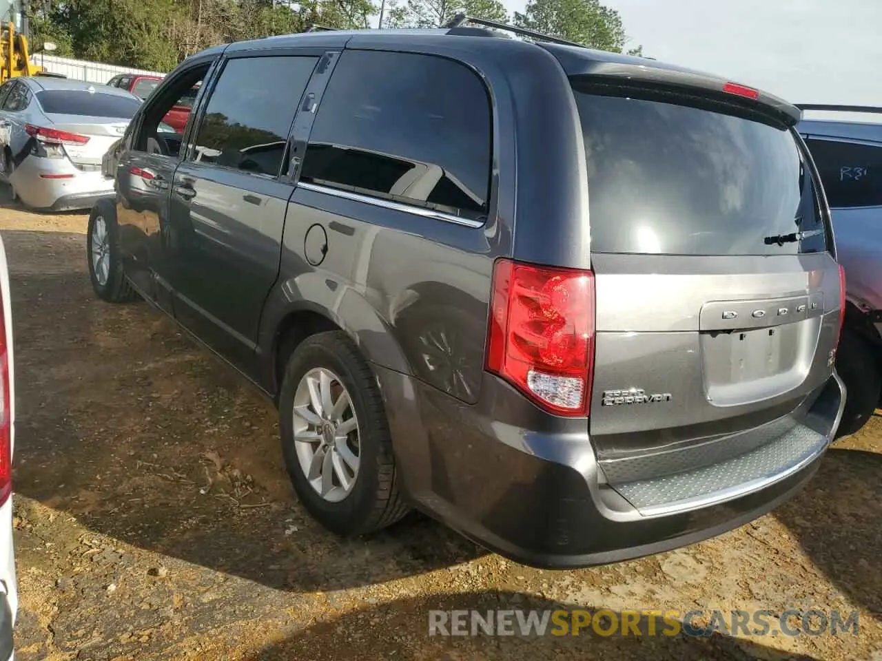 2 fotografías del automóvil dañado 2C4RDGCG9KR755492 DODGE CARAVAN 2019