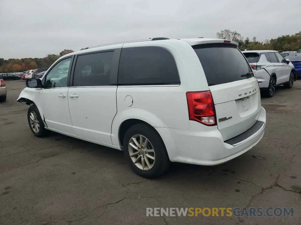 2 fotografías del automóvil dañado 2C4RDGCGXKR789554 DODGE CARAVAN 2019