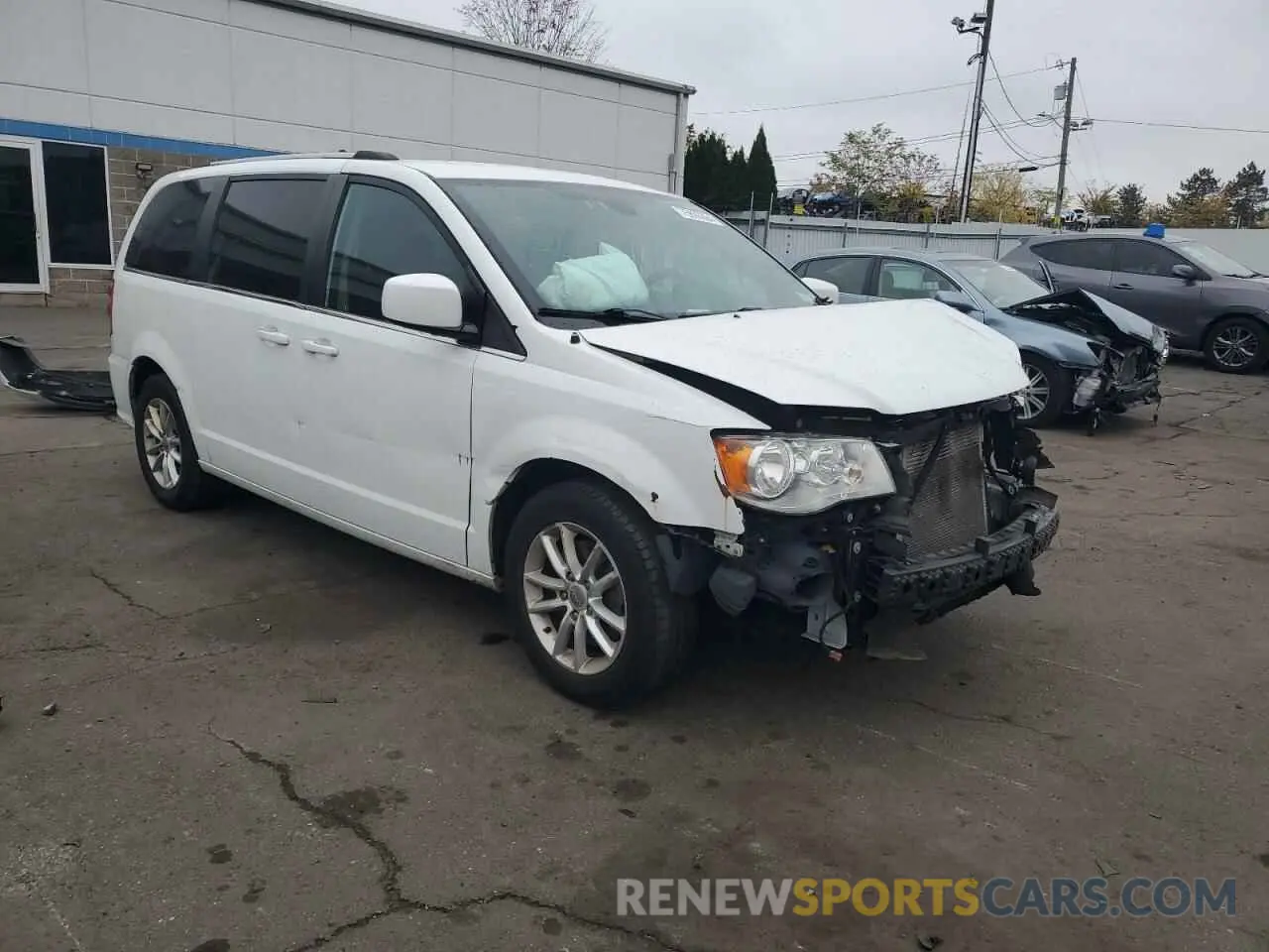 4 fotografías del automóvil dañado 2C4RDGCGXKR789554 DODGE CARAVAN 2019