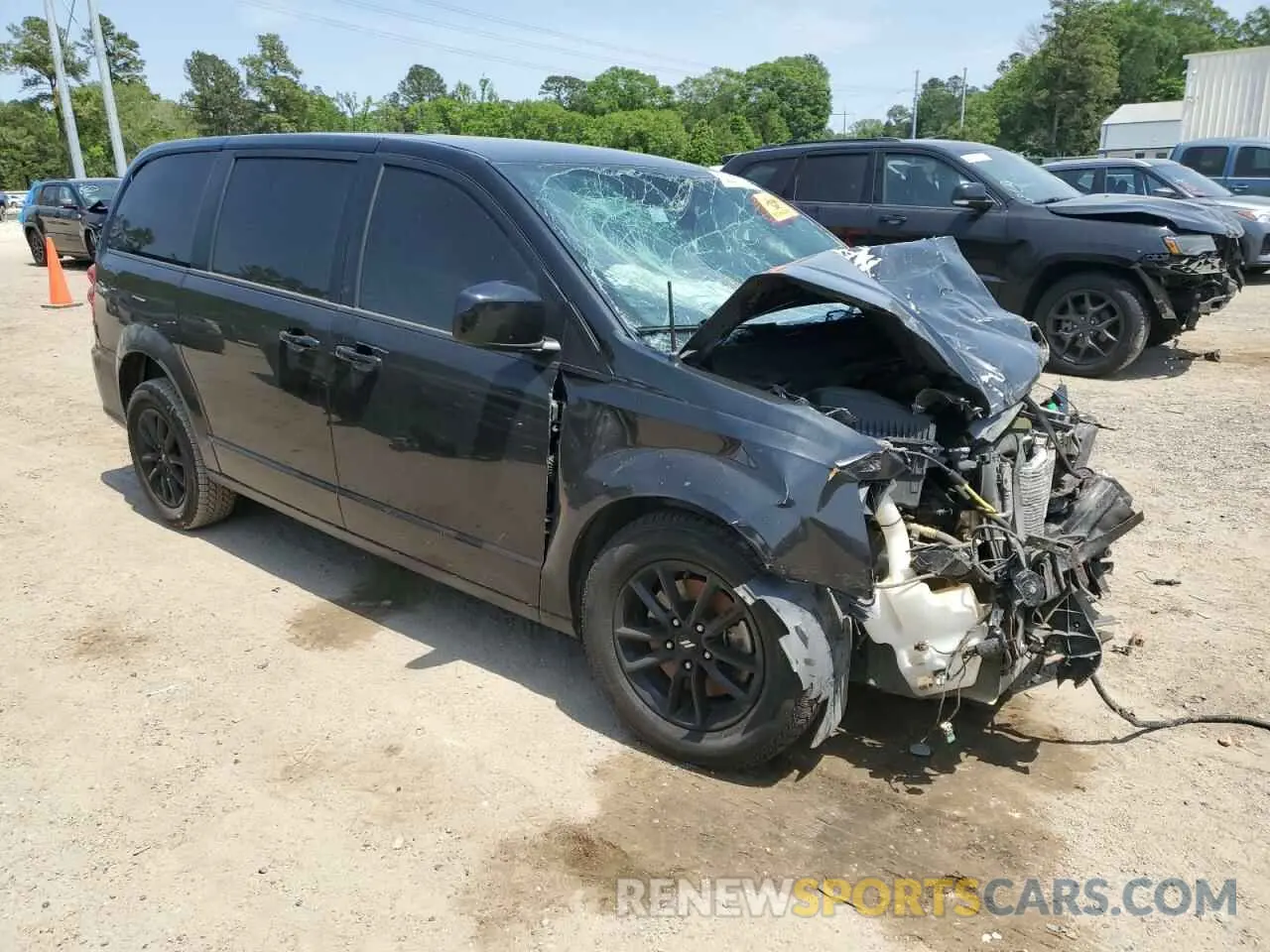 4 fotografías del automóvil dañado 2C4RDGEG0KR670375 DODGE CARAVAN 2019