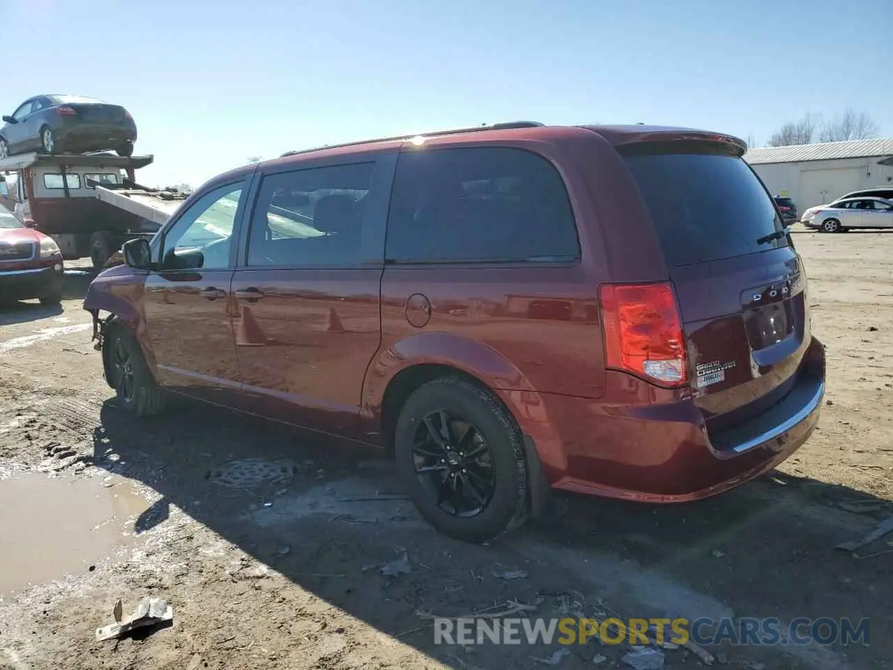 2 fotografías del automóvil dañado 2C4RDGEG0KR743020 DODGE CARAVAN 2019