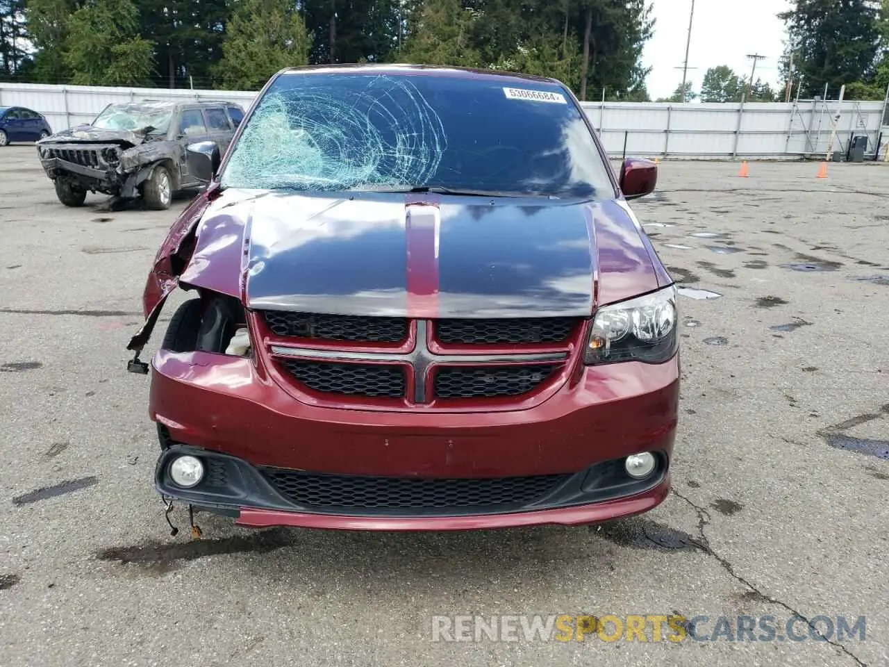 5 fotografías del automóvil dañado 2C4RDGEG1KR640740 DODGE CARAVAN 2019