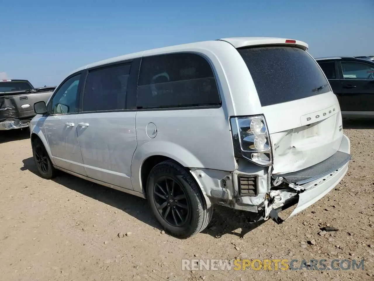 2 fotografías del automóvil dañado 2C4RDGEG2KR764547 DODGE CARAVAN 2019