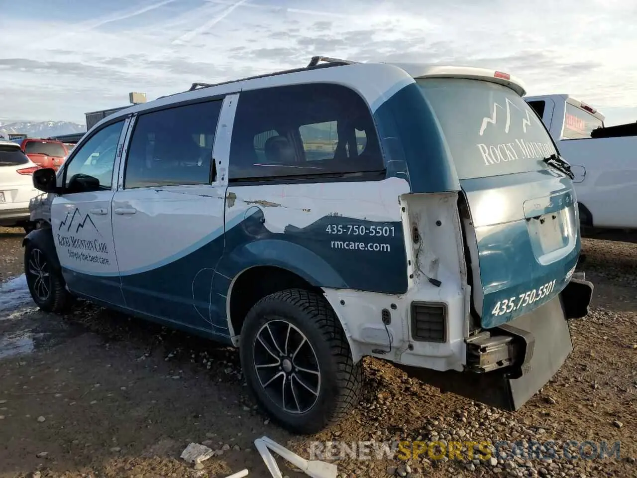 2 fotografías del automóvil dañado 2C4RDGEG3KR517019 DODGE CARAVAN 2019
