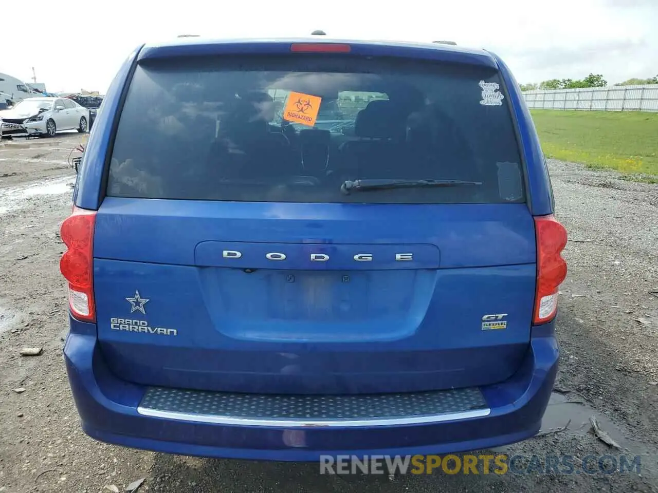 6 fotografías del automóvil dañado 2C4RDGEG3KR717446 DODGE CARAVAN 2019