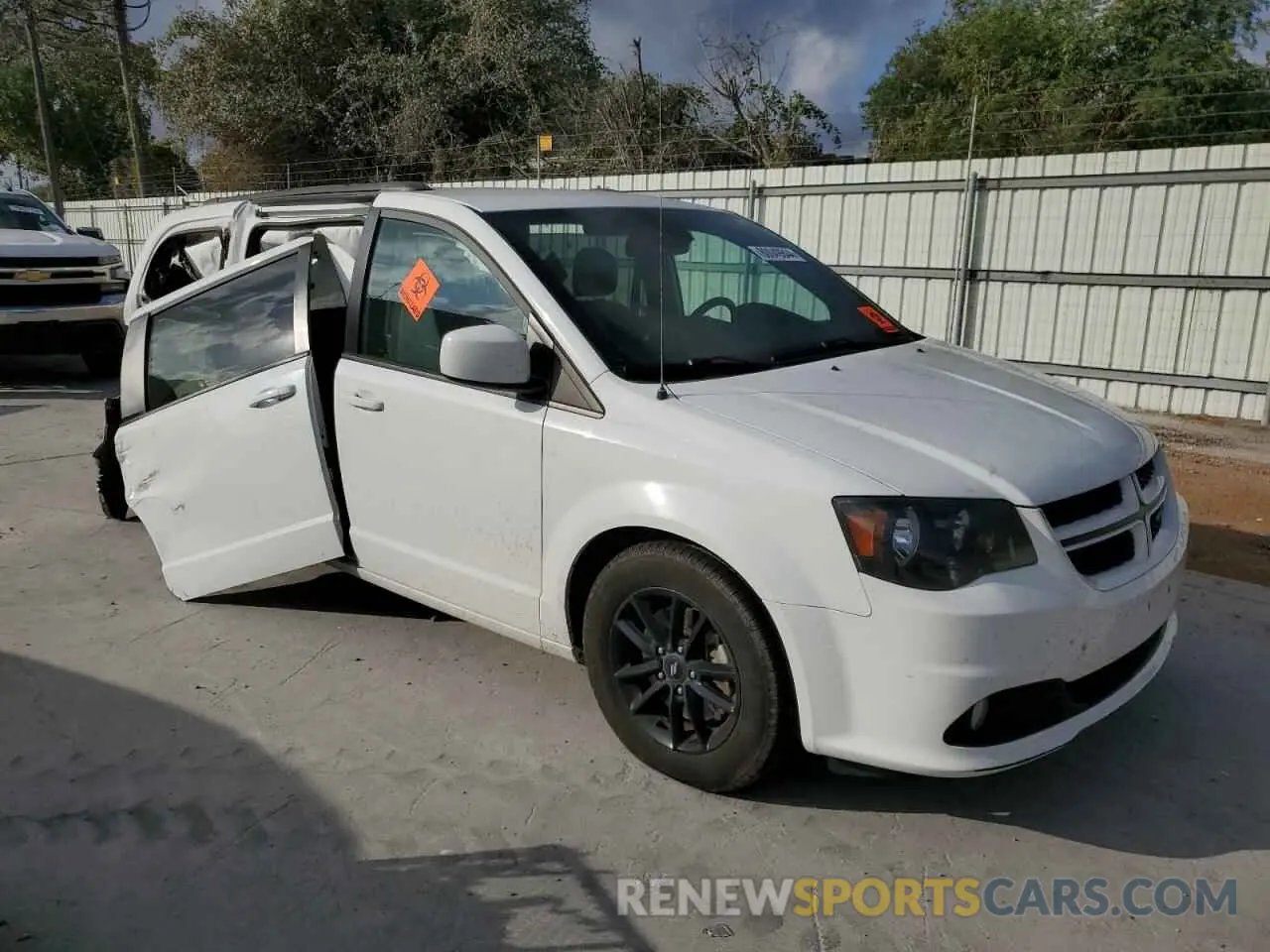 4 fotografías del automóvil dañado 2C4RDGEG4KR690709 DODGE CARAVAN 2019