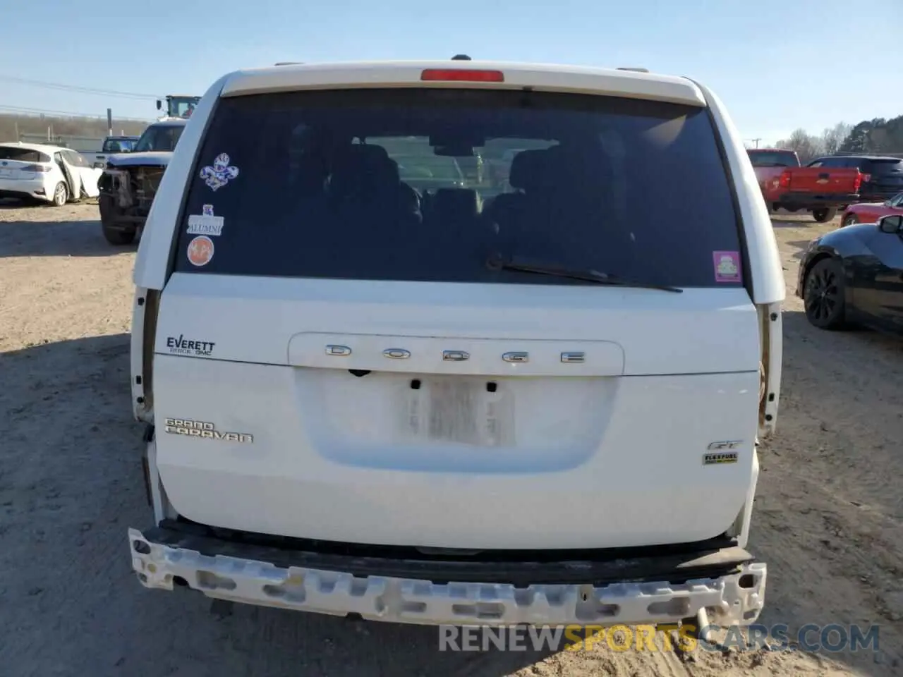 6 fotografías del automóvil dañado 2C4RDGEG5KR600564 DODGE CARAVAN 2019