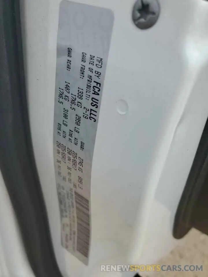 13 fotografías del automóvil dañado 2C4RDGEG5KR641020 DODGE CARAVAN 2019