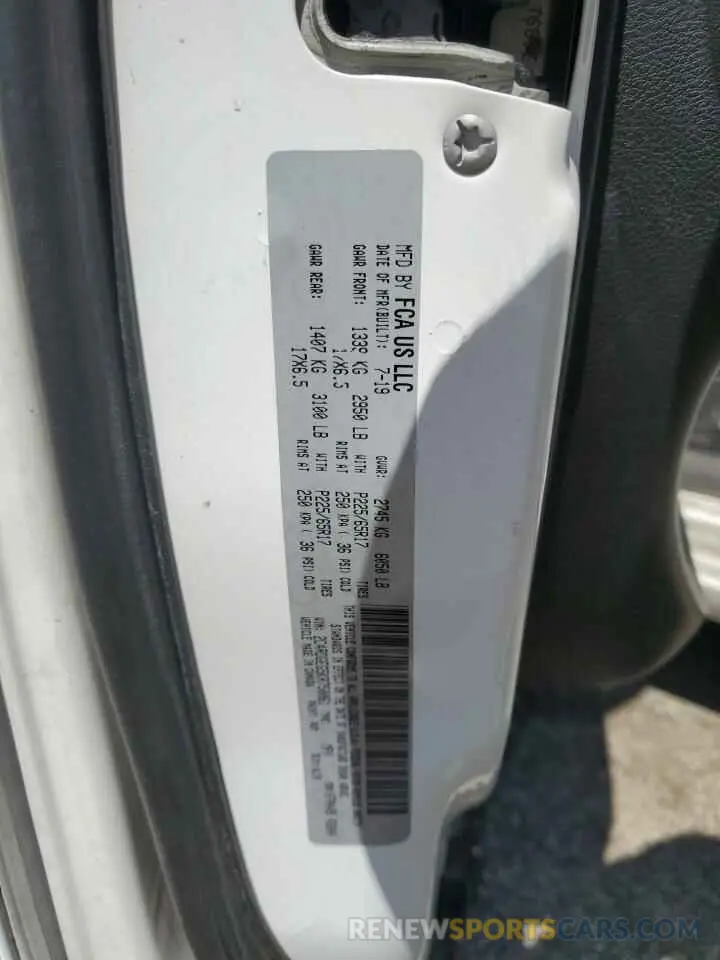 14 fotografías del automóvil dañado 2C4RDGEG5KR750061 DODGE CARAVAN 2019