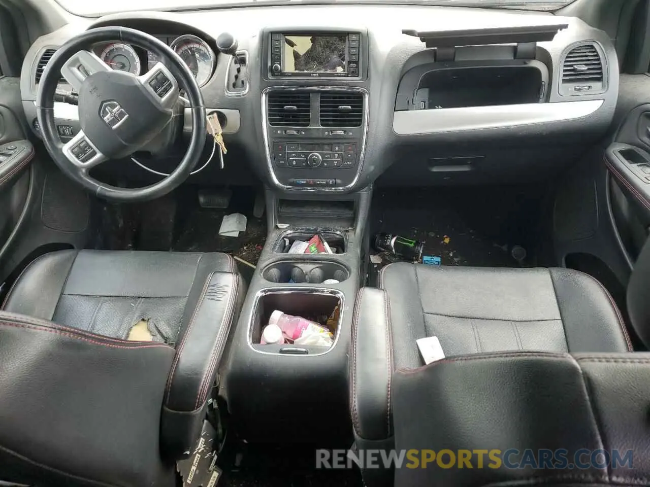 8 fotografías del automóvil dañado 2C4RDGEG6KR676035 DODGE CARAVAN 2019
